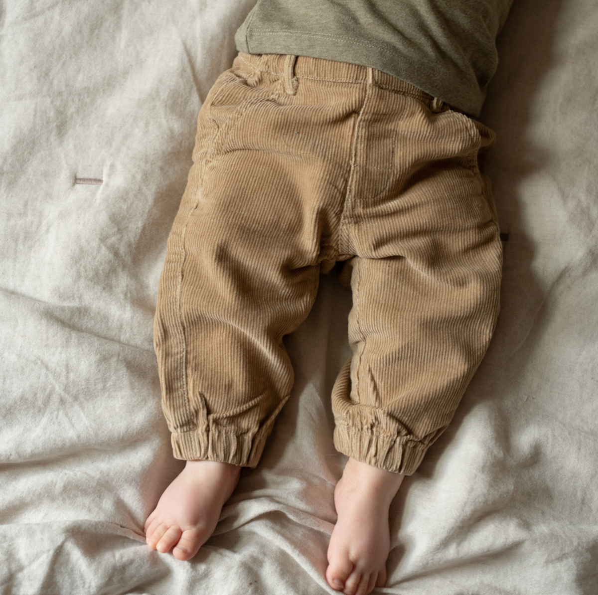 Dirkje Boys’ Loose-Fit Trousers - Brown, Cargo Pockets