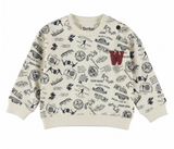 Dirkje Boys’ Jumper - Off-White, Woodland