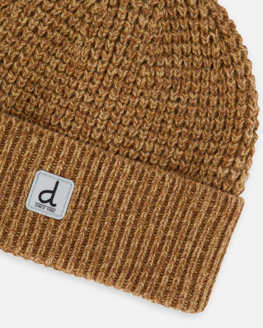 Deux Par Deux Winter Knit Hat - Brown Sugar