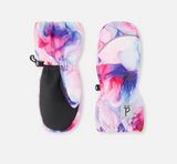 Deux Par Deux Play Winter Mittens - Mauve Flower Print