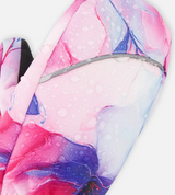 Deux Par Deux Play Winter Mittens - Mauve Flower Print