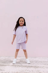 Whistle & Flute Bamboo Drawstring Shorts - Taro