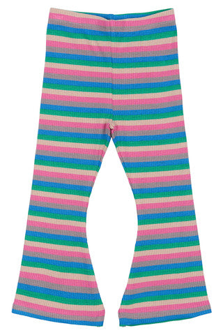 Polly Flared Rib Pants - MULTI