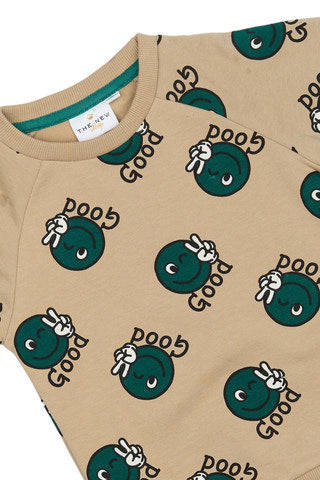 The New Phil Sweatshirt - HUMUS AOP