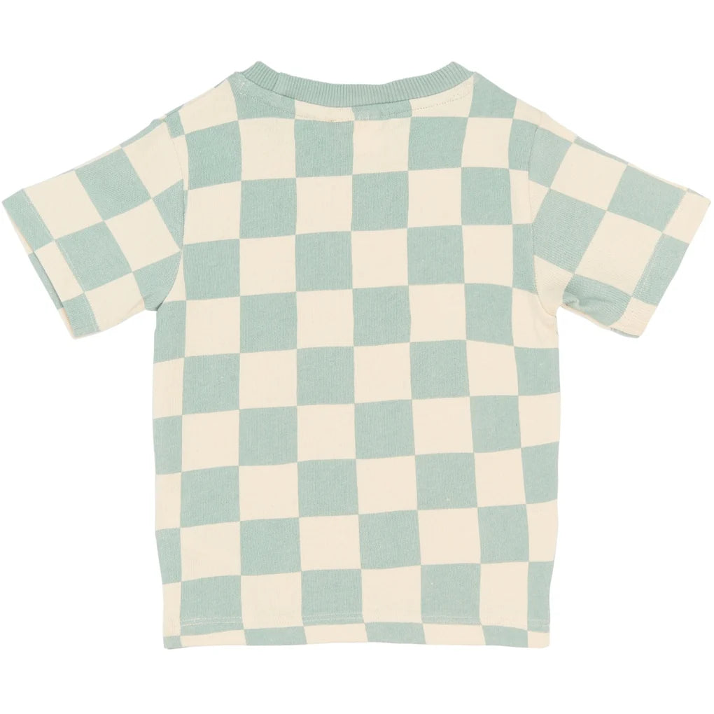 THE NEW TNSTSebastian Oversized T-shirt - Aqua Gray AOP