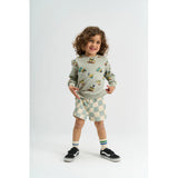 THE NEW TNSTSebastian Shorts - Aqua Gray AOP