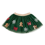 Sweetwink Gingerbread Joy Sequin Christmas Tutu