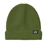 Whistle and Flute Ribbed Beanie - Olive