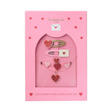 Rockahula Love Hearts Hair and Jewellery Set