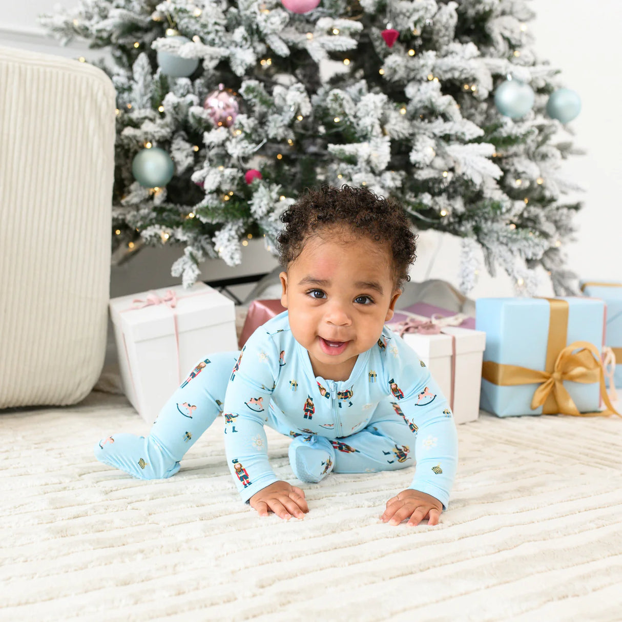 Kyte Baby Zippered Footie in Nutcracker