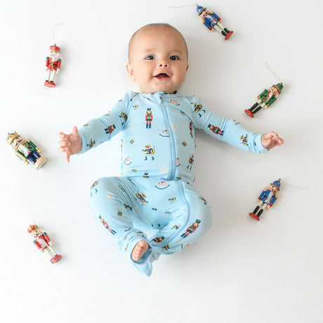 Kyte Baby Zippered Romper in Nutcracker