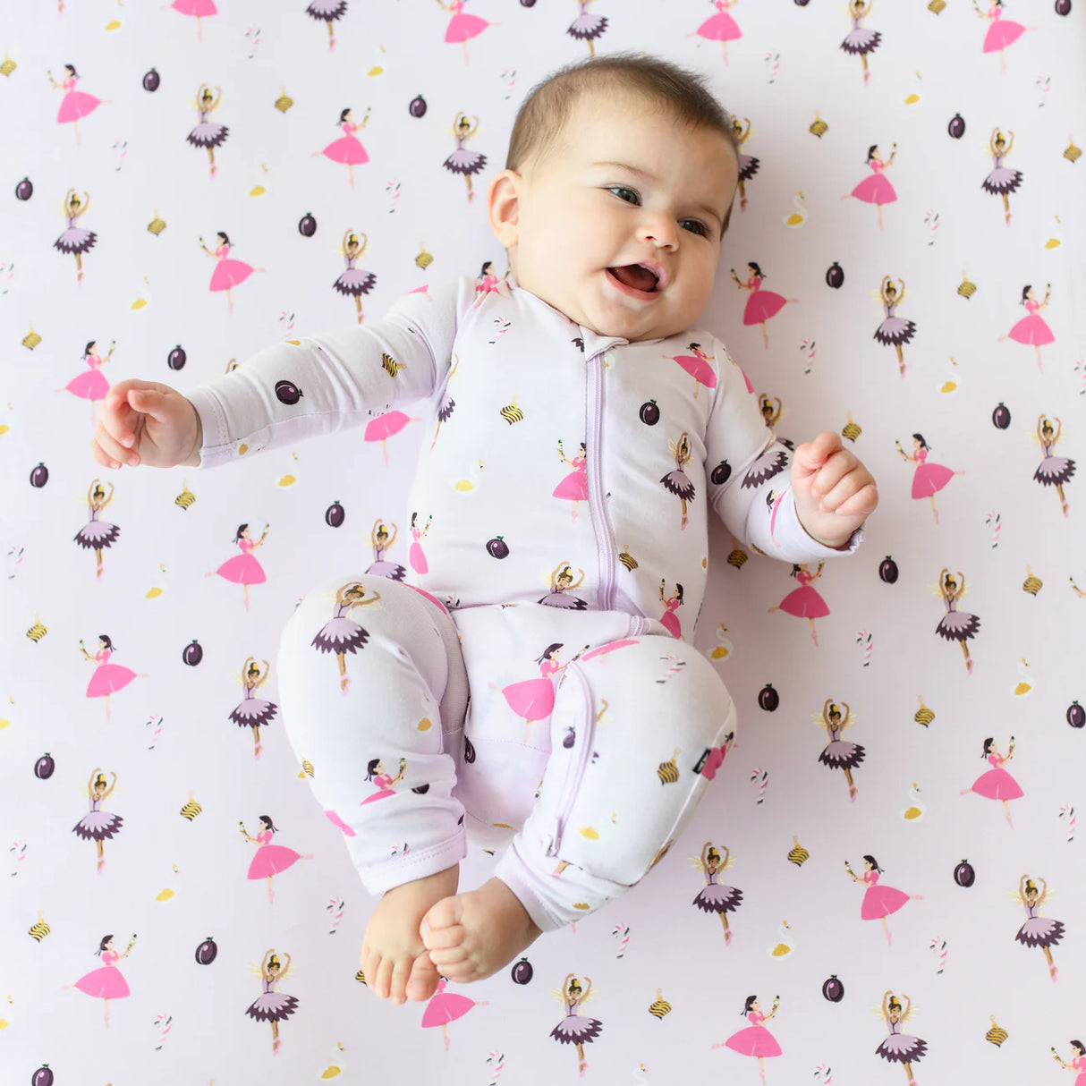 Kyte Baby Zippered Romper in Sugar Plum