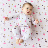 Kyte Baby Zippered Romper in Sugar Plum