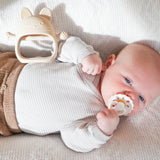Cat Silicone Teething Mitt - Almond