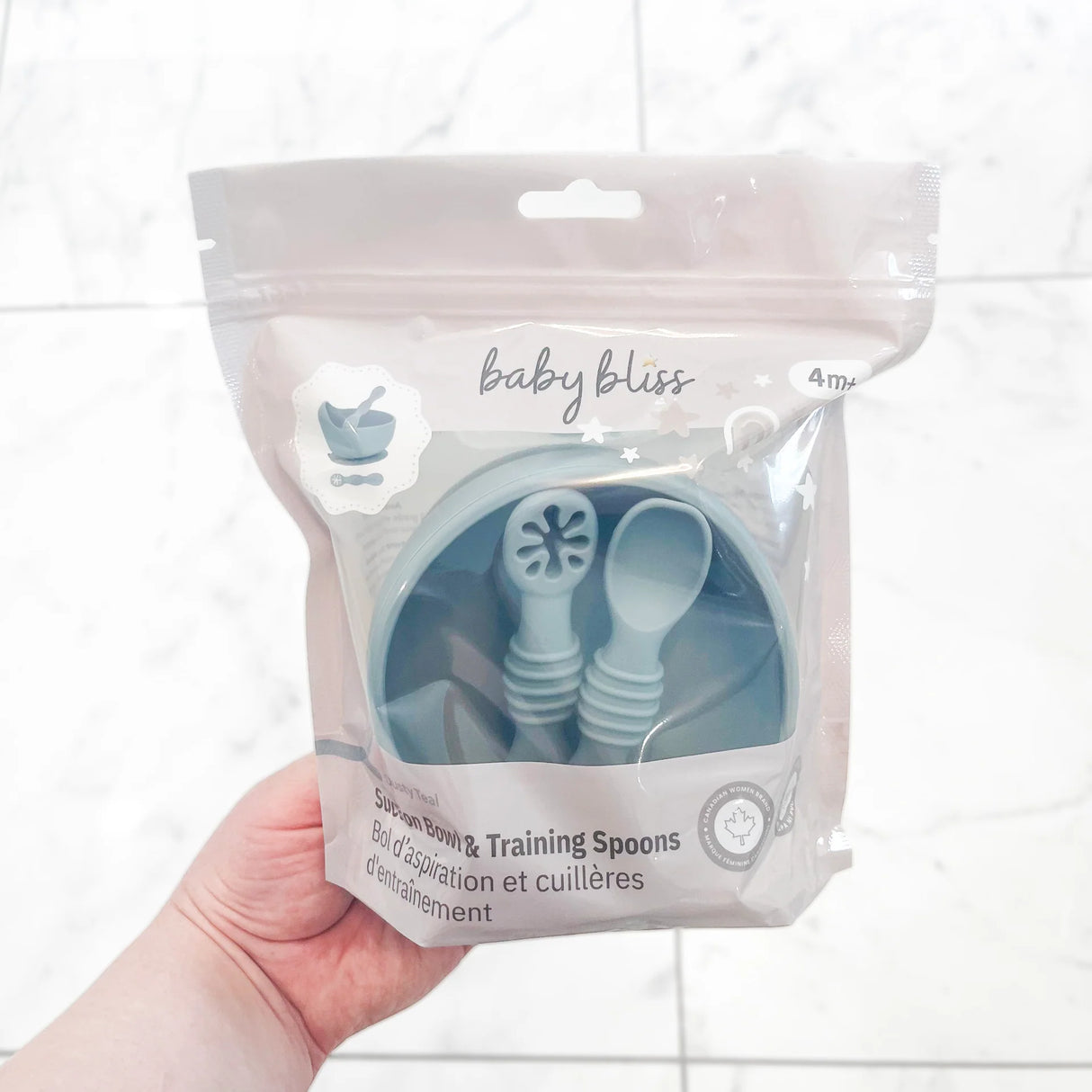 Suction Bowl & Training Spoons - Sage