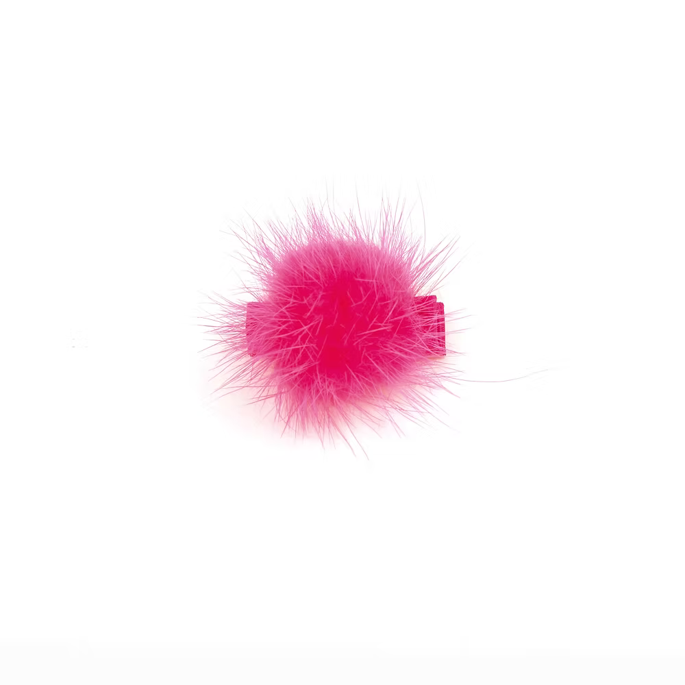 Small Puff Hair Clip - Azalea