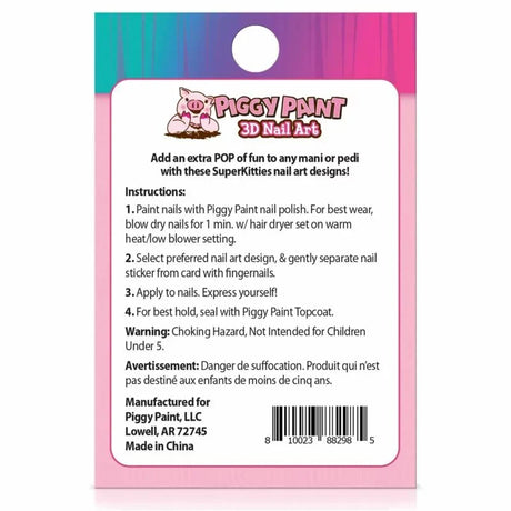 Piggy Paint - SuperKitties 3D Nail Art