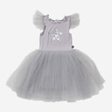 Petite Hailey Frill Sha Tutu Dress - Silver