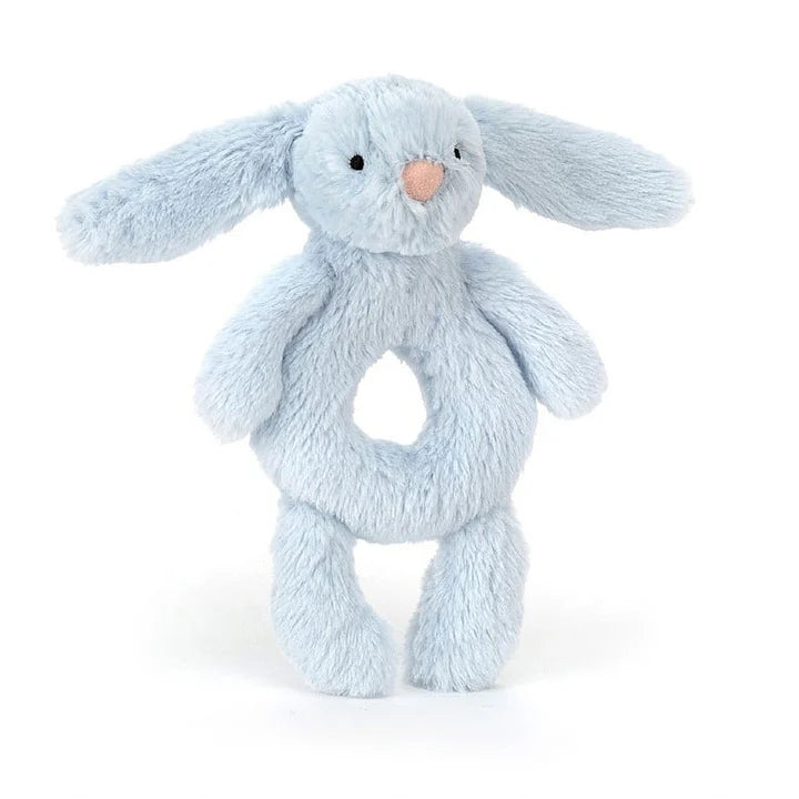 Jellycat Bashful Blue Bunny Ring Rattle – Mini Wonders Canada