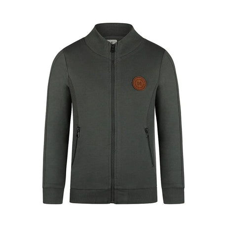 Koko Noko boys cardigan dark green zip-up