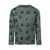 Koko Noko Boys’ Long-Sleeved Top - Green, Off-Road Vehicles