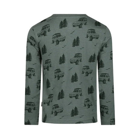 Koko Noko Boys’ Long-Sleeved Top - Green, Off-Road Vehicles