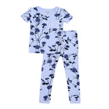 Kyte baby Short Sleeve with Pants Pajamas in Petunia