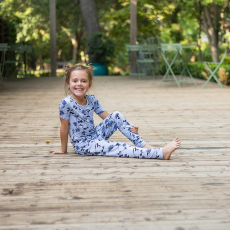 Kyte baby Short Sleeve with Pants Pajamas in Petunia