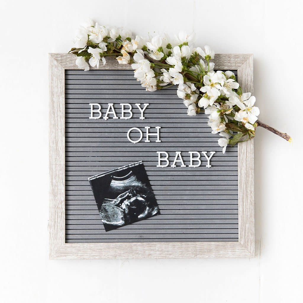 Pearhead Letterboard Set (Light Grey)