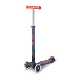 Micro Maxi Foldable LED Scooter - Navy Orange