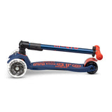 Micro Maxi Foldable LED Scooter - Navy Orange
