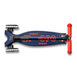Micro Maxi Foldable LED Scooter - Navy Orange