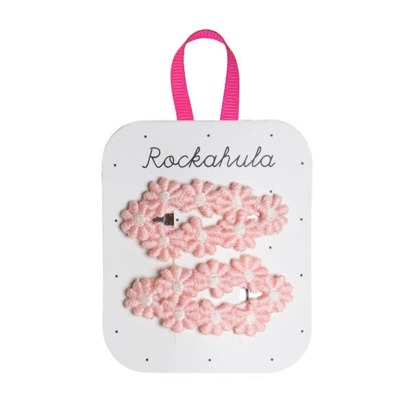 Rockahula Crochet Flower Clips - Pink