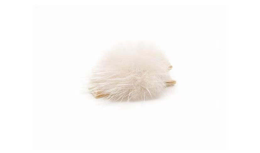 Olilia Small Mink Puff Hair Clip - Nude