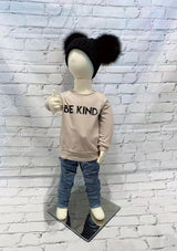 P&C Be Kind Crewneck - Biscotti