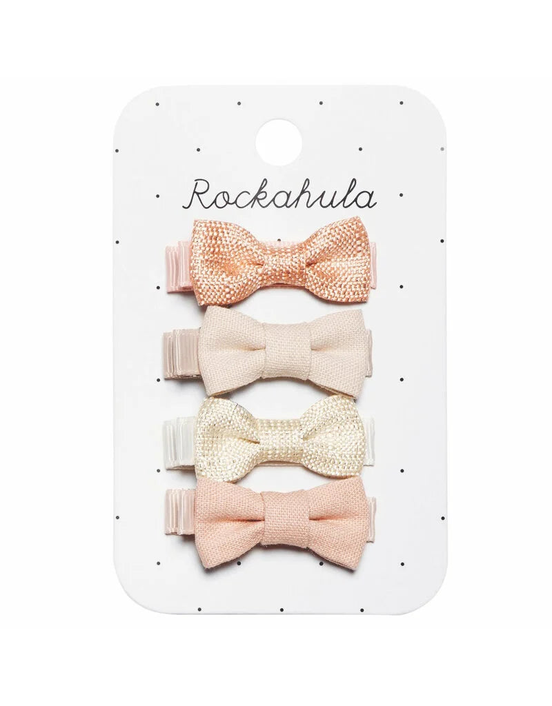Rockahula Flora Linen Mini Bow Clips