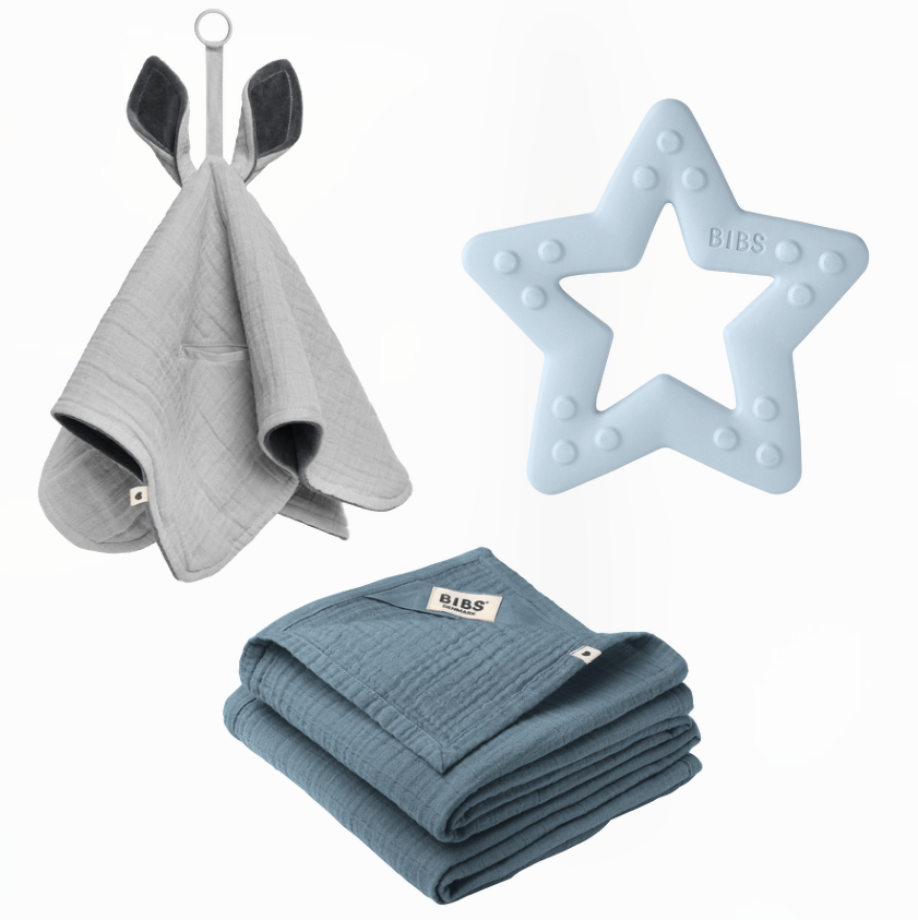 BIBS Baby Shower Gift Set - Baby Blue