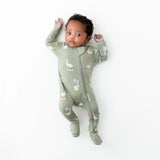 Kyte Baby Zippered Footie - Silly Goose