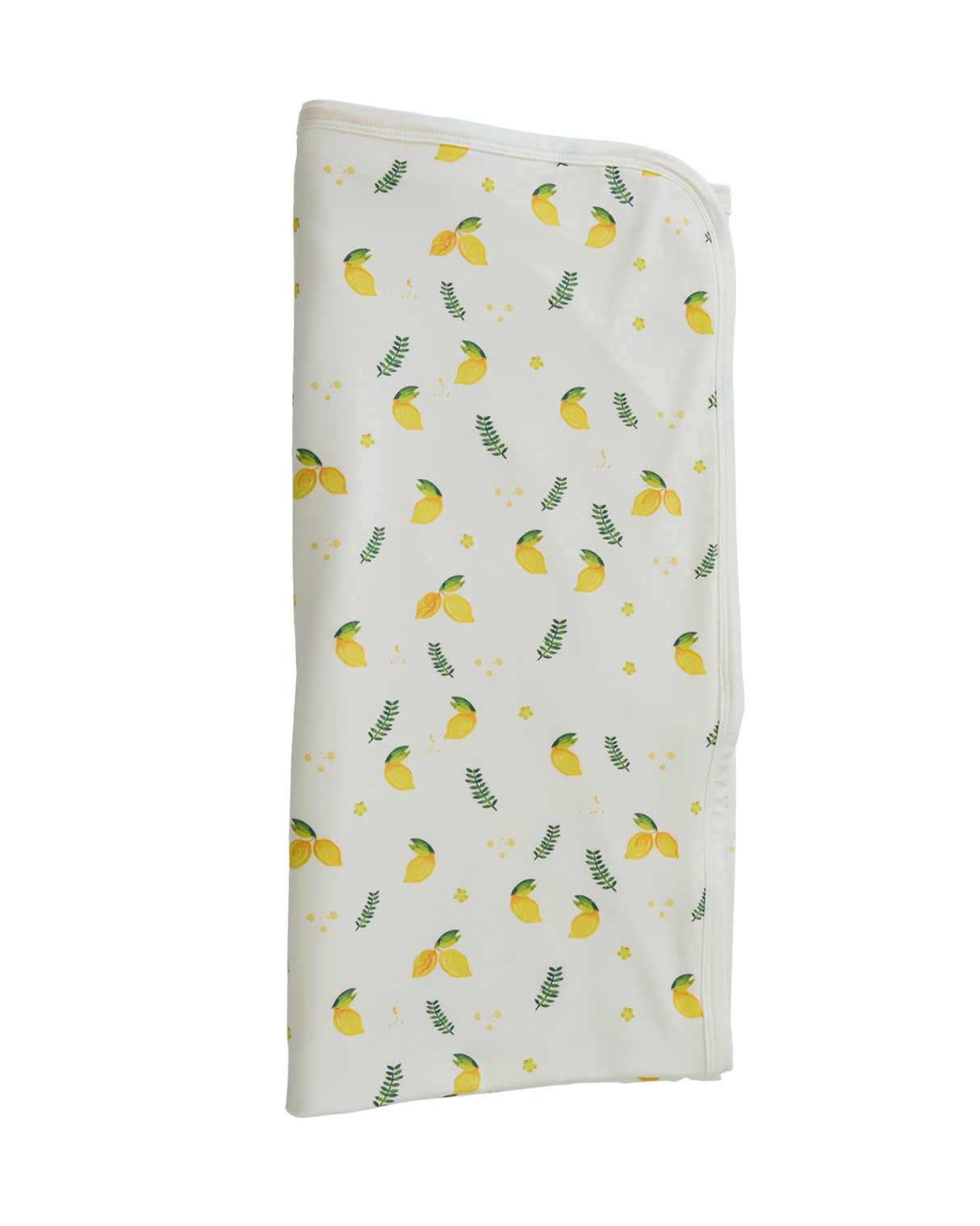 Blara Organic Lemon Print Blanket 100x100cm