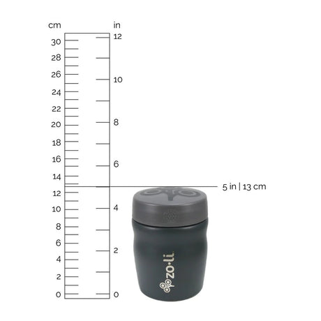 Zoli Pow Dine Food Container Grey