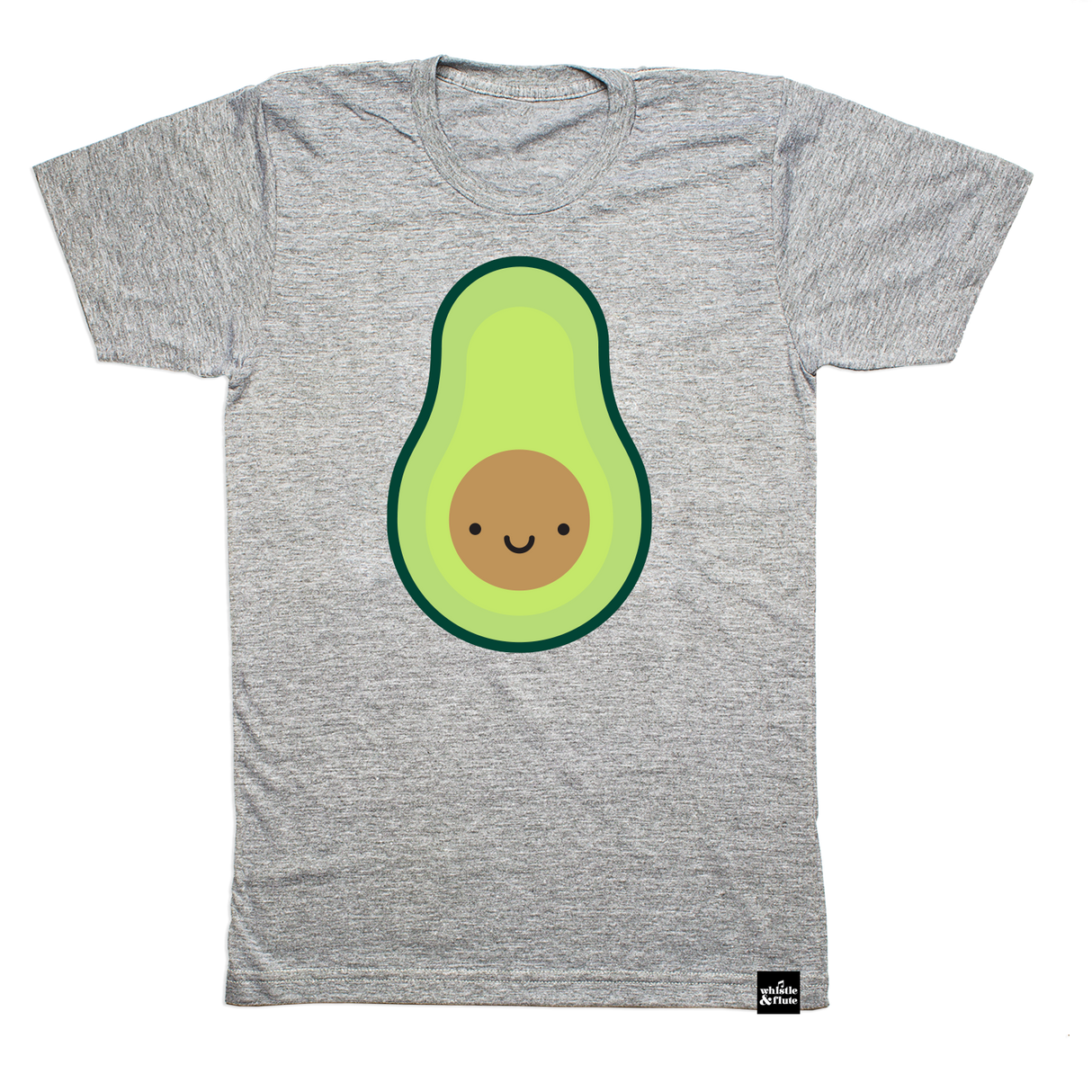 Whistle & Flute Kawaii Avocado T-Shirt Adult Unisex